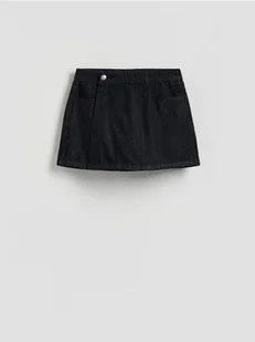 Reserved - Jeansowe spódnico-szorty - szary - Spódnice - miniaturka - grafika 1