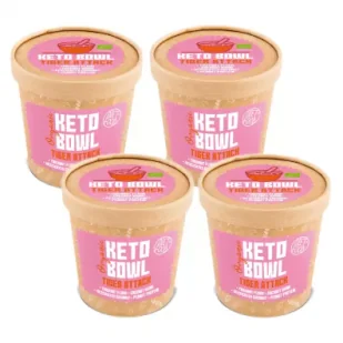 Diet-Food Alternatywa owsianki keto bowl - tiger attack w kubku Zestaw 4 x 70 g Bio - Płatki śniadaniowe i musli - miniaturka - grafika 1