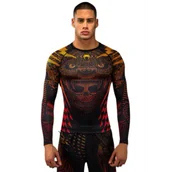 Kimona, stroje i obuwie - Venum Rashguard Długi Rękaw Long Sleeve Quetzal Fury Black/Fury Red - miniaturka - grafika 1