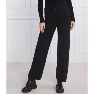 Spodnie damskie - Juicy Couture Spodnie dzianinowe | Regular Fit | z dodatkiem wełny i kaszmiru - grafika 1