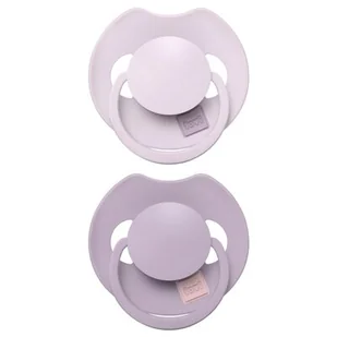 Lovi Smoczek silikonowy dynamiczny 18m+ Prime Lilac/violet 2 szt. - Smoczki uspokajające - miniaturka - grafika 1