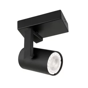 Italux Sufitowa LAMPA plafon MOLA SPL-2846-1 BL regulowana OPRAWA metalowy reflektorek spot czarny SPL-2846-1 BL - Lampy sufitowe - miniaturka - grafika 1