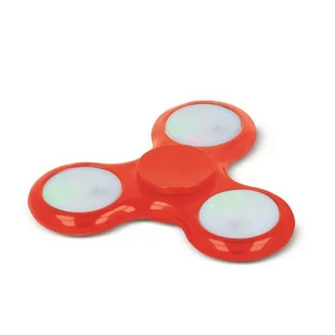 Setty Setty LED Hand Fidget Spinner czerwony GSM029018 - Zabawki zręcznościowe - miniaturka - grafika 1