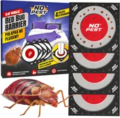 Zwalczanie i odstraszanie szkodników - Pułapka Lepowa Lep na Pluskwy Domowe Przeciw Pluskwom Pod Nogi Łóżka"Bed Bug Barrier" 4 szt - miniaturka - grafika 1