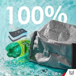 Samochodowy kosz na śmieci Organizer mini śmietnik na zagłówek fotel auta do samochodu czarny 8l torba termiczna Alogy - Pozostałe akcesoria do telefonów - miniaturka - grafika 7