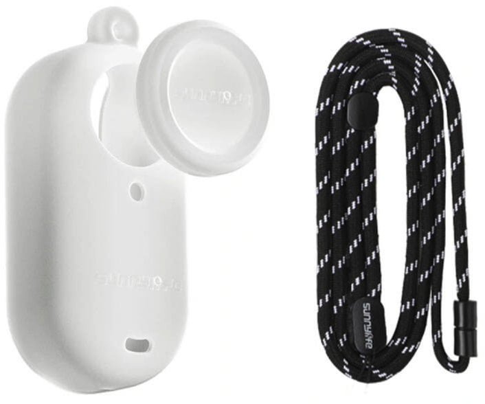 ETUI GUMOWE OSŁONA OCHRONNA ZE SMYCZĄ SUNNYLIFE DO INSTA360 GO 3S BIAŁE