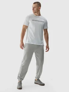Spodnie dresowe joggery męski 4F 4FWAW24TTROM0785-25S Szary - Spodnie męskie - miniaturka - grafika 1