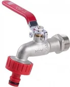 Zawory i kraniki - Perfexim Zawór czerpalny 3/4" żeliwny ocynkowany z szybkozłšczkš do węża 3099 G3/4 PN10 DN20 7/28 F301-009-0200-005 - miniaturka - grafika 1