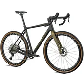 Rowery - Rower gravel FONDRIEST Panther 1.0 Carbon Grx M19 28 cali męski Matowy czarny - miniaturka - grafika 1