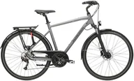 Rowery - Rower trekkingowy męski Kross Trans 6.0 M 28 M(19") grafitowy/czarny - miniaturka - grafika 1