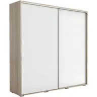 Szafy - Szafa Przesuwna 150 A15 Skąpski Meble Biały, Grafit, 215 cm - miniaturka - grafika 1