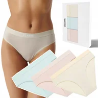 Majtki damskie - Figi damskie 3 PARY majtki SPORTOWE bawełniane ATLANTIC 3CLP-012 - M - miniaturka - grafika 1