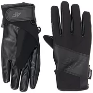 Rękawiczki - 4F Męskie rękawiczki SKI Gloves REM004 dżinsy, DEEP Black, M, Deep Black, M - miniaturka - grafika 1