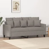 Sofy i kanapy - Sofa 2-osobowa, kolor taupe, 140 cm, tapicerowana tkaniną - miniaturka - grafika 1