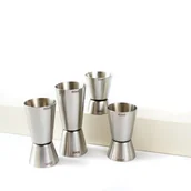 Shakery barmańskie - Zestaw 4 miarek barmańskich, jiggerów 25/50, 20/40, 30/60, 15/30 ml w pudełku - miniaturka - grafika 1