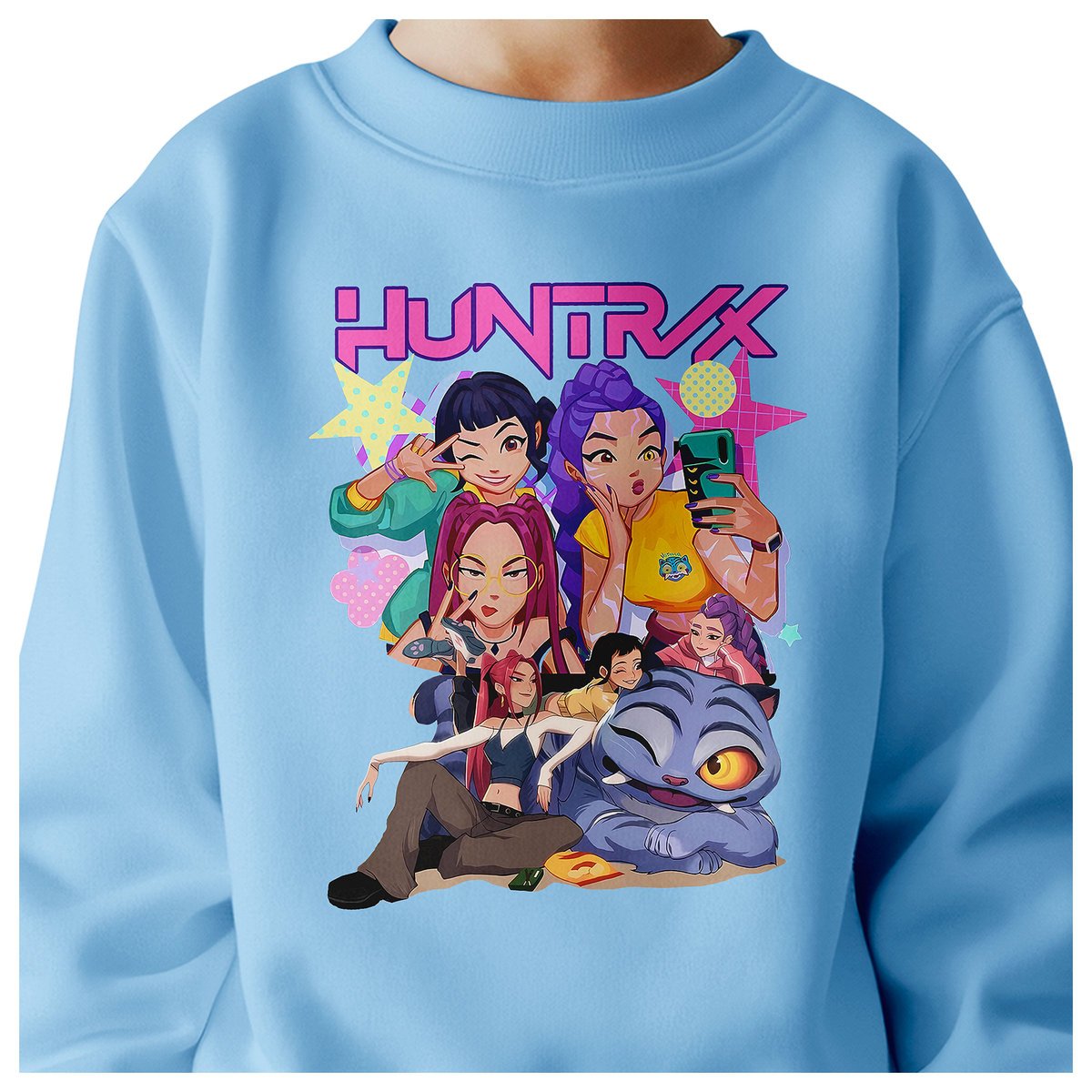 BLUZA DZIECIĘCA KPOP DEMON HUNTERS HUNTRIX 122-128 BAWEŁNIANA JAKOŚĆ