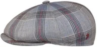 Czapki męskie - Kaszkiet Lorente Check by Alfonso D Este, niebieski gołębi, M (56-57 cm) - miniaturka - grafika 1