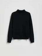 Bluzy dla chłopców - Reserved - Klasyczny golf - czarny - miniaturka - grafika 1