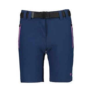 Spodnie i spodenki dla dziewczynek - CMP CMP Bermudy dziewczęce spodenki outdoorowe bermudy Stretch niebieski 104 3T51145 - grafika 1