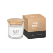 Świece - Bispol Świeca sojowa w szkle SN173-325 LIŚĆ LAUROWY &amp; JEŻYNA, 300 g 5906927040523 - miniaturka - grafika 1