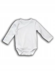 Body Niemowlęce Kimono Białe DŁUGI RĘKAW 62 - Body dla niemowląt - miniaturka - grafika 1