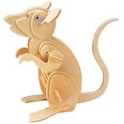 Łamigłówki - Eureka Łamigłówka drewniana Gepetto Mysz - miniaturka - grafika 1