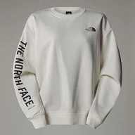 Bluzy damskie - THE NORTH FACE Damska bluza Crew Varsity Graphic, White Dune, M - miniaturka - grafika 1