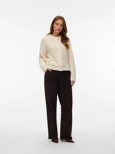 Vero Moda Kardigan w kolorze beżowym - Swetry damskie - miniaturka - grafika 1