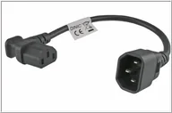 Kable - Kabel zasilający MicroConnect Microconnect PEA1416 kabel zasilające Czarny 0,3 m C13 panel C14 panel - miniaturka - grafika 1