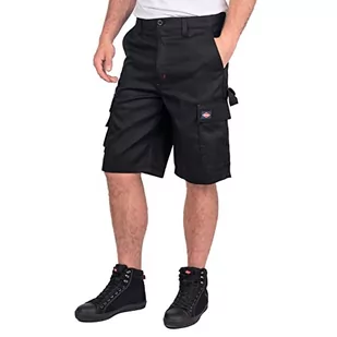 Lee Cooper Workwear Cargo Short, 38 W, czarna, lcsho806 - Spodenki męskie - miniaturka - grafika 1