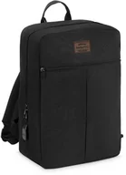 Torby podróżne - Plecak podróżny 40x30x20 do samolotu, damska męska torba podróżna czarna z gniazdem USB - miniaturka - grafika 1