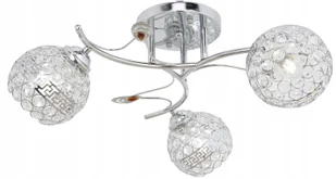 Żyrandol Plafon Led Lampa Sufitowa Kryształ Chrom - Lampy sufitowe - miniaturka - grafika 1