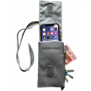 SWISSTEN Szare Etui saszetka na telefon 6,8” POCKET - Torby fotograficzne i futerały - miniaturka - grafika 2