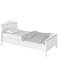 Łóżka dla dzieci i młodzieży - Łóżko dla dziewczynki, materac, Luna, 209x104x100 cm, biel, różowy, mat - miniaturka - grafika 1