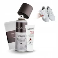 Środki do obuwia i ubrań - Zestaw do Białych Sneakersów Butów Biała Farba Renowator Impregnat Szmatka - miniaturka - grafika 1