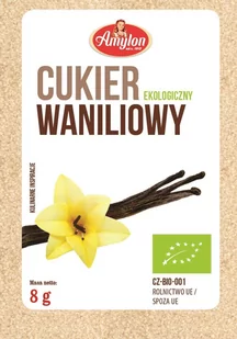 Amylon (budynie, galaretki,kisiele,cukry, skrobie CUKIER WANILIOWY BIO 8 g - BP-8594006668408 - Dodatki do ciast w proszku - miniaturka - grafika 1