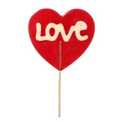 Gumy do żucia, lizaki, dropsy - XXL DUŻE LIZAKI LIZAK SERCE MAX LOVE KOCHAM CIĘ NA WALENTYNKI 180G 5SZT - miniaturka - grafika 1