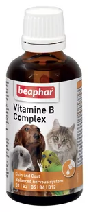 Beaphar Vitamin-B-Komplex Krople 50Ml - Artykuły przeciw pasożytom - miniaturka - grafika 1