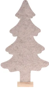 Choinka z filcu 60 cm czarna dekoracja bożonarodzeniowa - Ozdoby bożonarodzeniowe - miniaturka - grafika 1