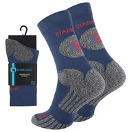 Skarpetki męskie - Skarpety trekkingowe UNISEX górskie z podeszwą Air-Channel 39/42 niebieskie - miniaturka - grafika 1