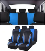 Akcesoria do fotelików - Pokrowce na Fotele Samochodowe 9 Elementów Uniwersalne Niebieskie - miniaturka - grafika 1