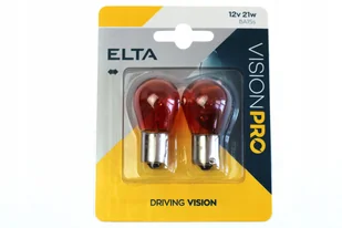 ŻARÓWKA ELTA VISION PRO P21W BA15s POMARANCZOWA - Żarówki samochodowe - miniaturka - grafika 1