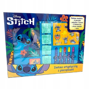 Zestaw artystyczny z pieczątkami i naklejkami DISNEY STITCH 12 el. 646 - Przybory szkolne - miniaturka - grafika 1