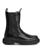 Botki damskie - Pepe Jeans Botki PLS50504 Czarny - miniaturka - grafika 1