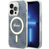 Etui i futerały do telefonów - Etui Guess GUHMP15XH4STB Apple iPhone 15 Pro Max hardcase IML 4G MagSafe niebieski/blue - miniaturka - grafika 1