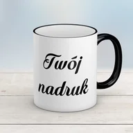 Kubki - Kubek CLASSIC czarnym uszkiem z Twoim nadrukiem - miniaturka - grafika 1