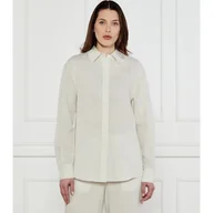 Koszule damskie - Calvin Klein Koszula Regular Fit z dodatkiem lnu - miniaturka - grafika 1