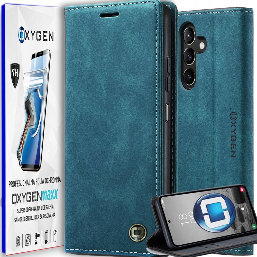 Etui na telefon portfel Oxygen BooK do Samsung Galaxy S24 Fe Folia