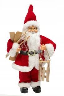 Mikołaj pluszowy czerwony 30 cm - Ozdoby bożonarodzeniowe - miniaturka - grafika 11