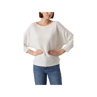 Bluzy damskie - VERO MODA Damska bluza z kapturem VMNORA 3/4, śnieżna biel, XL, Snow White, XL - grafika 1